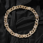 Hip-hop zircon-encrusted sun, star and eye necklace by nowadaysfashion
