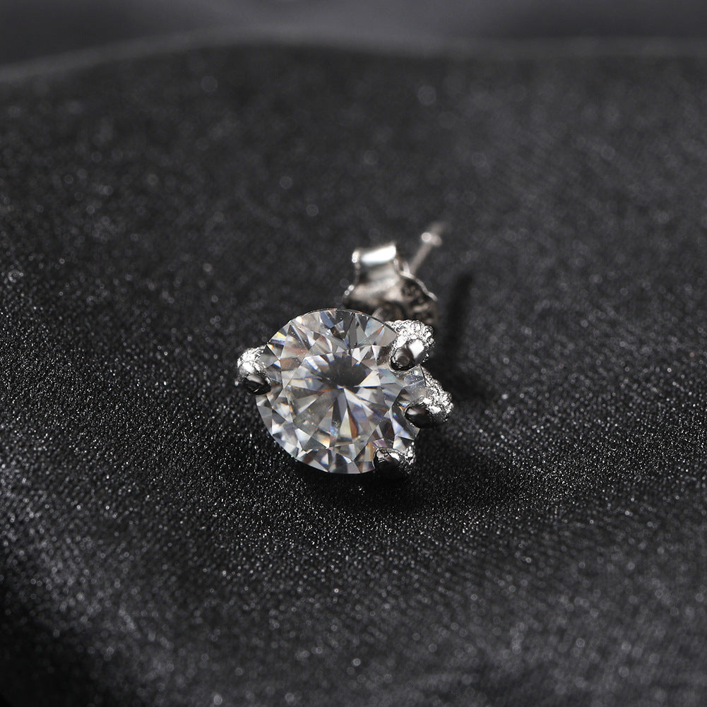 S925 silver moissanite dragon claw earrings by nowadaysfashion