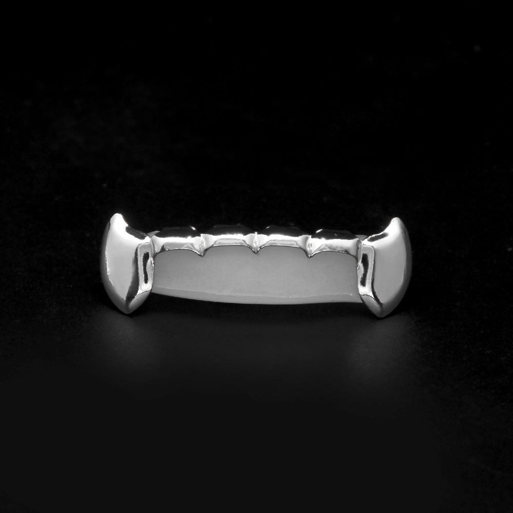 Hip-hop polished braces with gold electroplating by nowadaysfashion