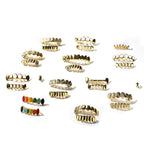 Hip-hop polished braces with gold electroplating by nowadaysfashion