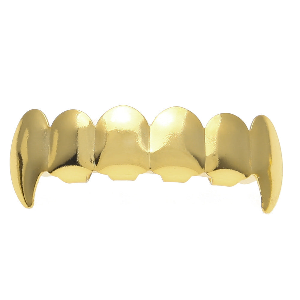 Hip-hop polished braces with gold electroplating by nowadaysfashion