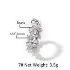 Hip-hop single-row heart-shaped zircon rings by nowadaysfashion