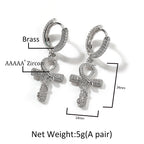 Hip-hop Anhe snake zircon earrings by nowadaysfashion