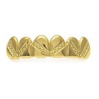 Hip-hop polished braces with gold electroplating by nowadaysfashion