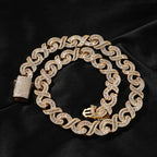 15mm Diamond Geometric Infinity Cuban Chain by nowadaysfashion