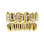 Hip-hop diamond-encrusted and gold-plated teeth grillz by nowadaysfashion
