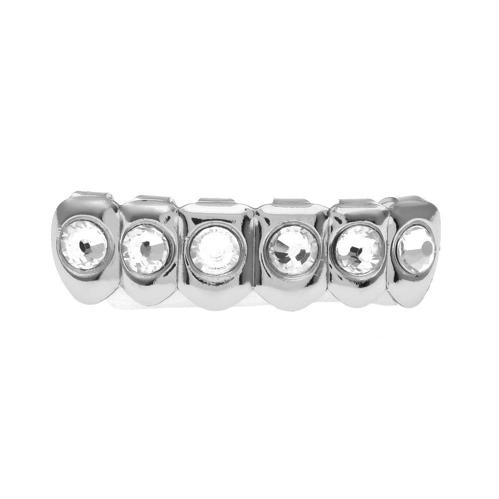 Hip-hop diamond-encrusted and gold-plated teeth grillz by nowadaysfashion