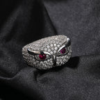 Hip-hop creative owl zircon-encrusted ring by nowadaysfashion