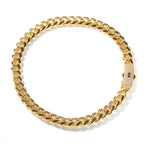 Hip-hop diamond-encrusted clasp smooth Cuban chain by nowadaysfashion