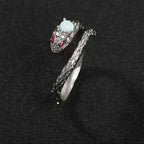 Zircon snake open ring by nowadaysfashion