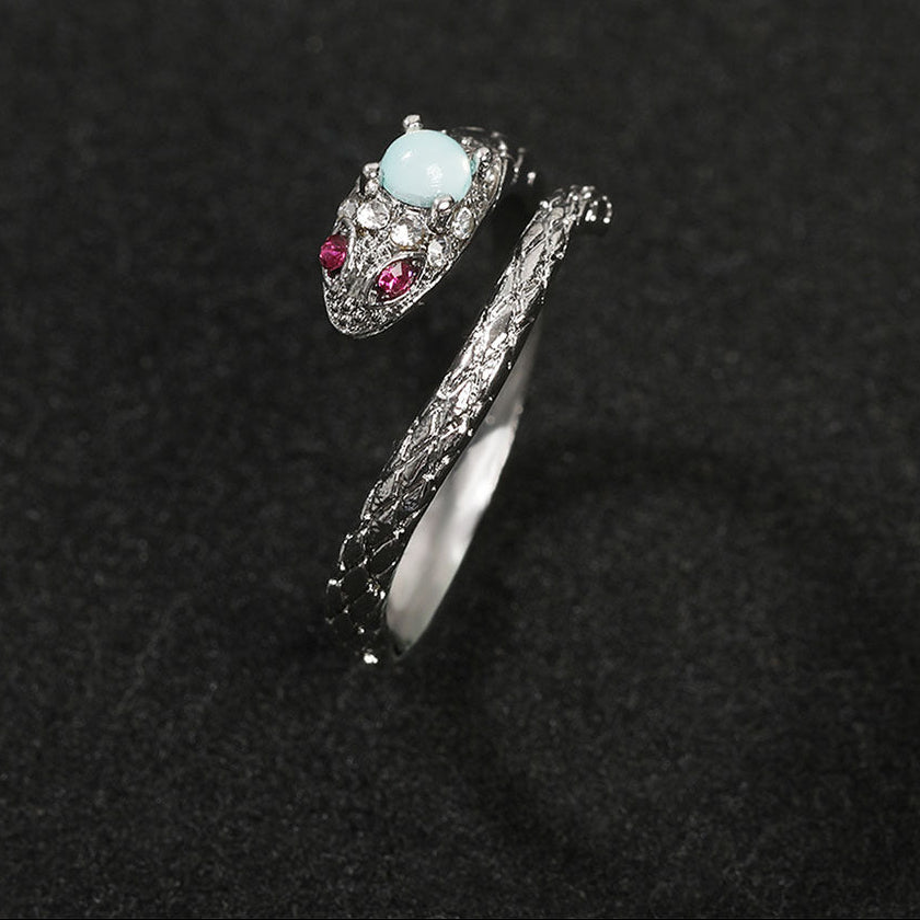 Zircon snake open ring by nowadaysfashion