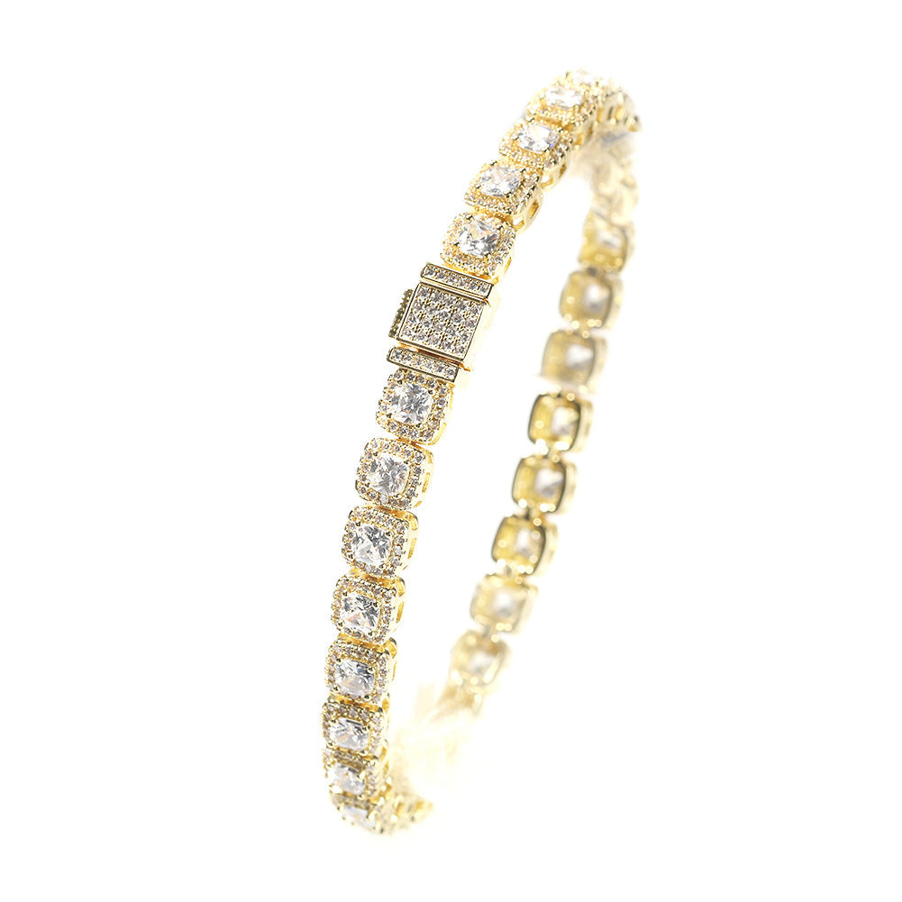 Iced Out Tennis Chain Cubic Zirconia CZ Hip Hop Necklace by nowadaysfashion