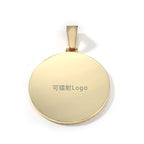 Hip Hop XL large round DIY pendant necklace by nowadaysfashion