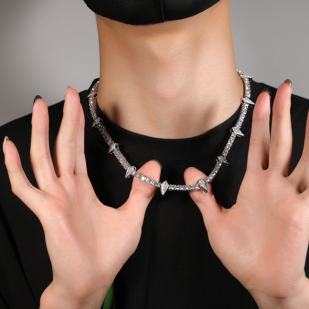 Hip-hop Black Panther zircon tennis chain by nowadaysfashion