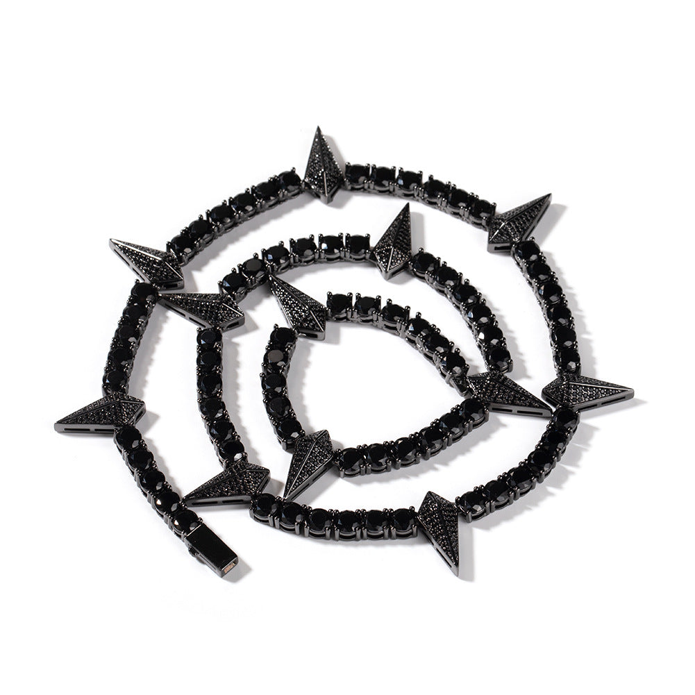 Hip-hop Black Panther zircon tennis chain by nowadaysfashion
