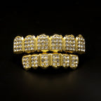 Hip-hop diamond-encrusted and gold-plated teeth grillz by nowadaysfashion