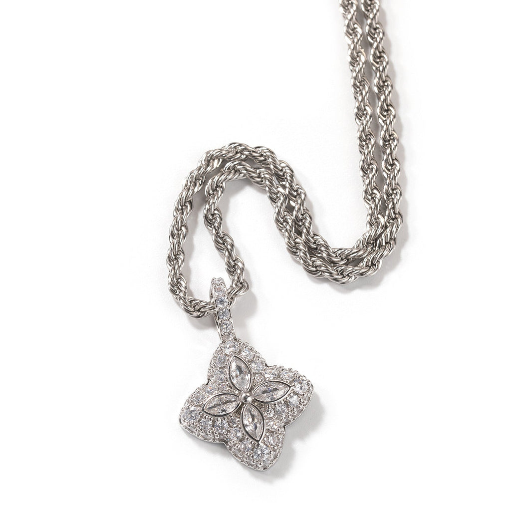 Cubic Zirconia Colorful Four-Leaf Clover Pendant by nowadaysfashion