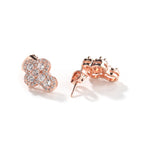 Hip-hop fashion diamond-encrusted cross stud earrings by nowadaysfashion