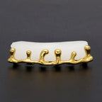 Hip-hop polished braces with gold electroplating by nowadaysfashion