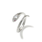 Zircon snake open ring by nowadaysfashion