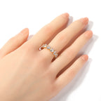 Hip-hop single-row heart-shaped zircon rings by nowadaysfashion