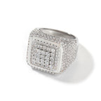 Hip-hop large square ring with zircon by nowadaysfashion