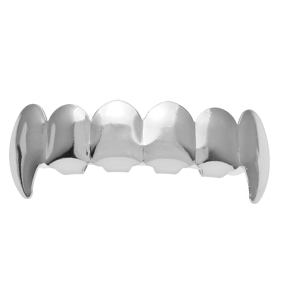 Hip-hop polished braces with gold electroplating by nowadaysfashion