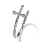 Hip-hop full-diamond justice sword bracelet inlaid with zircon by nowadaysfashion