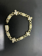 Hip Hop Zirconia Eye Cross Bracelet by nowadaysfashion