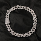 15mm Diamond Geometric Infinity Cuban Chain by nowadaysfashion