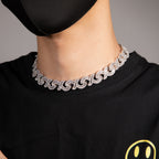 15mm Diamond Geometric Infinity Cuban Chain by nowadaysfashion
