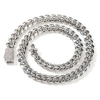 Hip-hop zircon stainless steel zircon necklace by nowadaysfashion