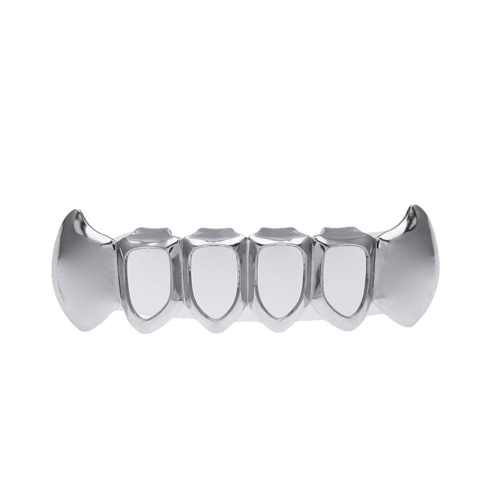 Hip-hop polished braces with gold electroplating by nowadaysfashion