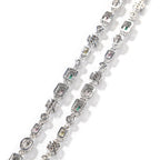 Hip-Hop Diamond-Encrusted 6mm Colored Gemstone Bracelet by nowadaysfashion