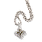 Cubic Zirconia Colorful Four-Leaf Clover Pendant by nowadaysfashion