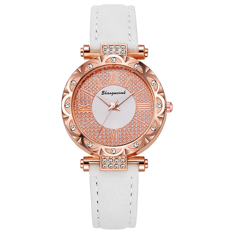 Korean-style quartz watch with a simple leather strap. by nowadaysfashion