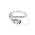 Zircon snake open ring by nowadaysfashion