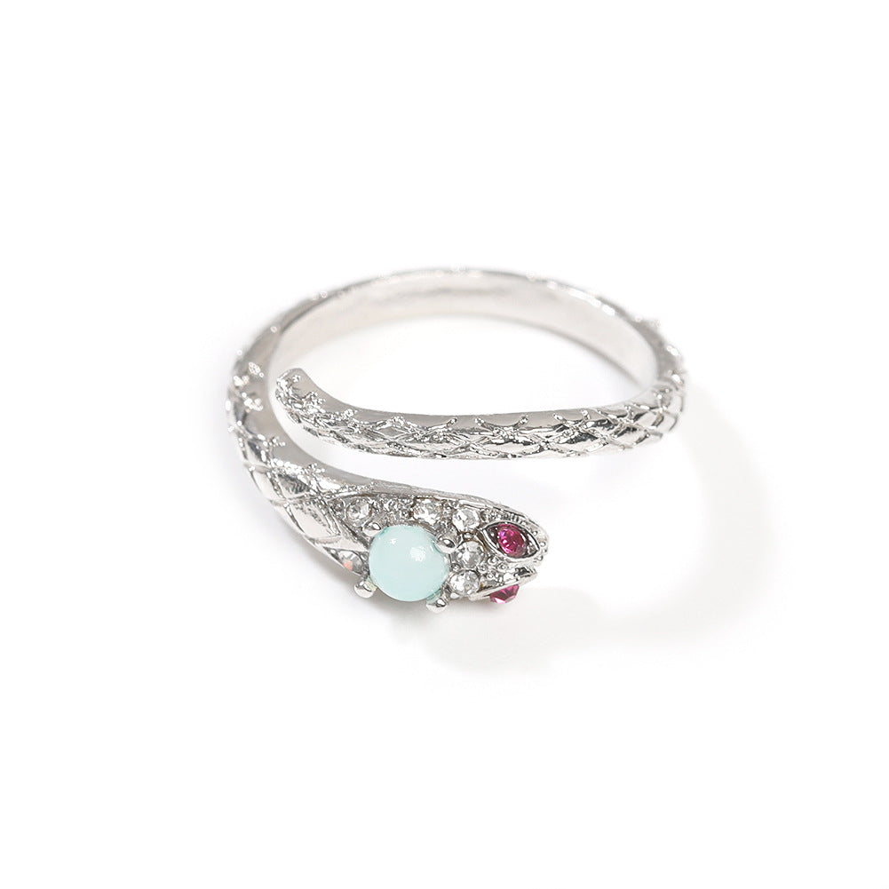 Zircon snake open ring by nowadaysfashion