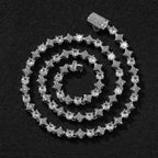 Star zircon tennis chain necklace by nowadaysfashion