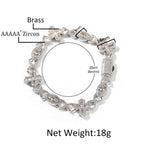 Hip Hop Zirconia Eye Cross Bracelet by nowadaysfashion