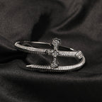 Hip-hop full-diamond justice sword bracelet inlaid with zircon by nowadaysfashion