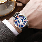 Large-dial, hollow-out blue-light men's watch. by nowadaysfashion