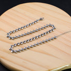 Simple wheat ear heart necklace