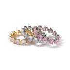 Hip-hop single-row heart-shaped zircon rings by nowadaysfashion