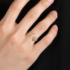 Hip-hop zircon-encrusted 26 English letters ring by nowadaysfashion