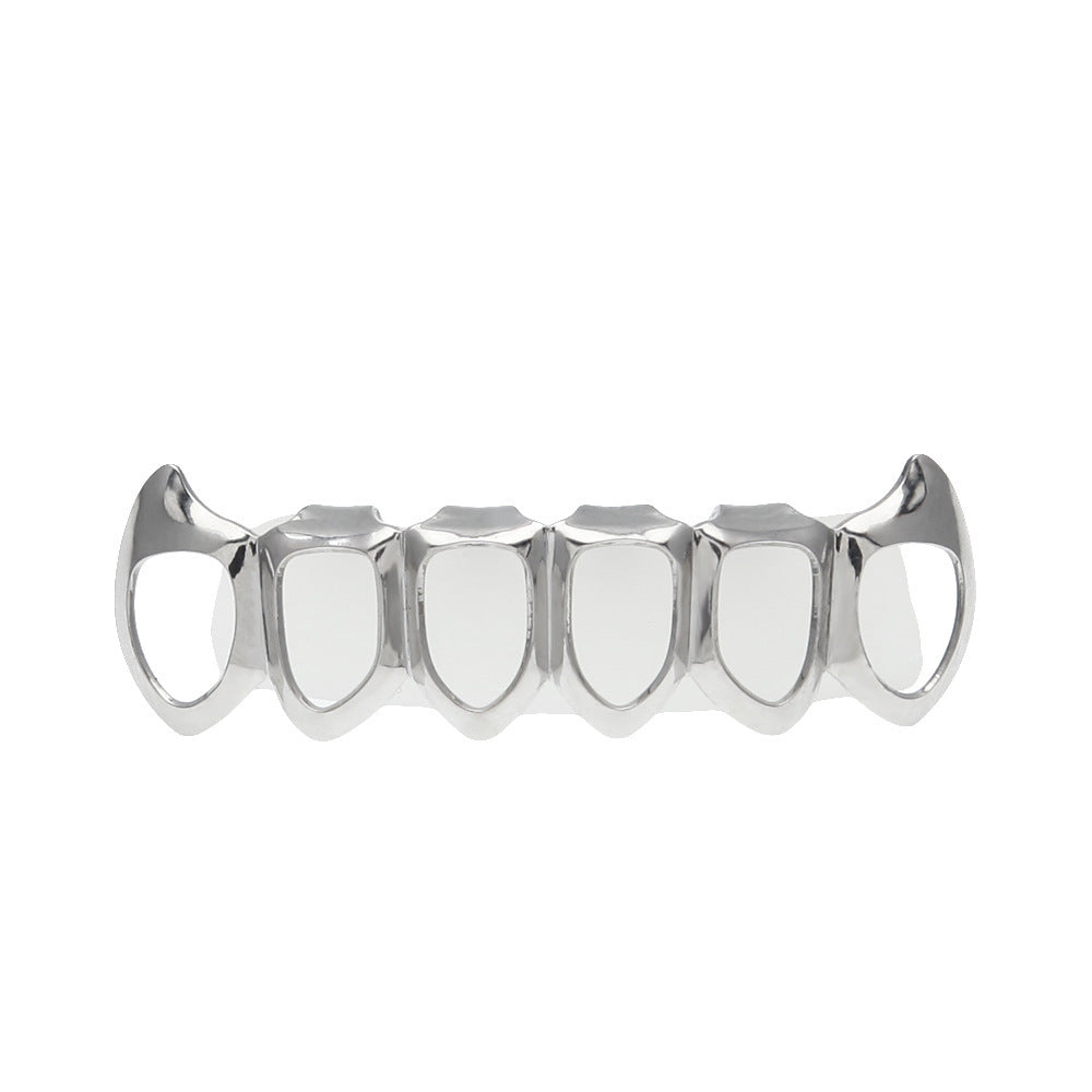 Hip-hop polished braces with gold electroplating by nowadaysfashion