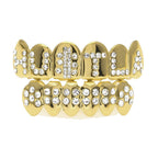 Hip-hop diamond-encrusted and gold-plated teeth grillz by nowadaysfashion