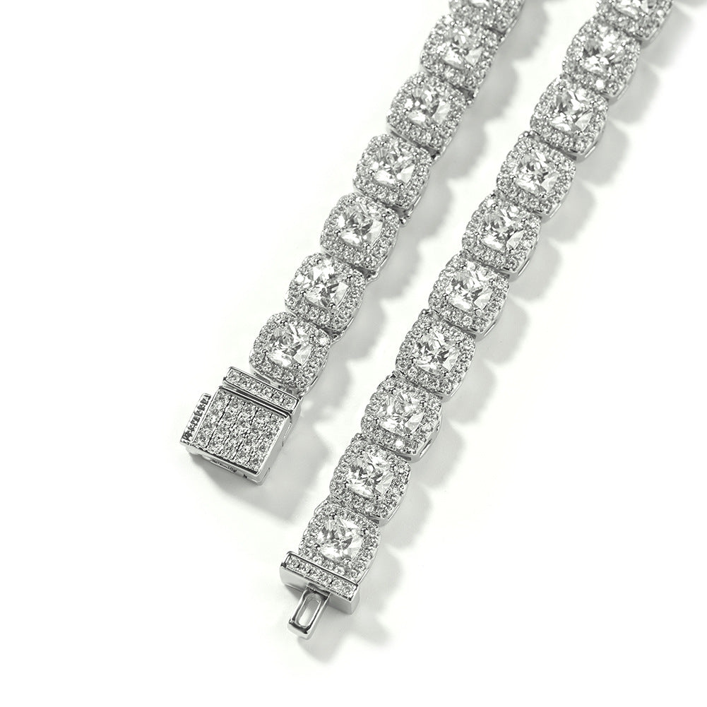 Iced Out Tennis Chain Cubic Zirconia CZ Hip Hop Necklace by nowadaysfashion