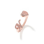 Hip-hop zircon-encrusted 26 English letters ring by nowadaysfashion