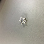 Hip-hop niche design hollow five-pointed star braces by nowadaysfashion